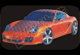 太阳挡贴纸K038 深圳市色彩地带汽车用品贸易行的夏日行车利器